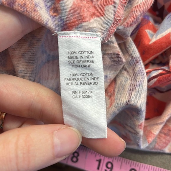 Free People Jeweled Dress Printed Beaded Tiered Ruffle Dress Size Small - Picture 8 of 8